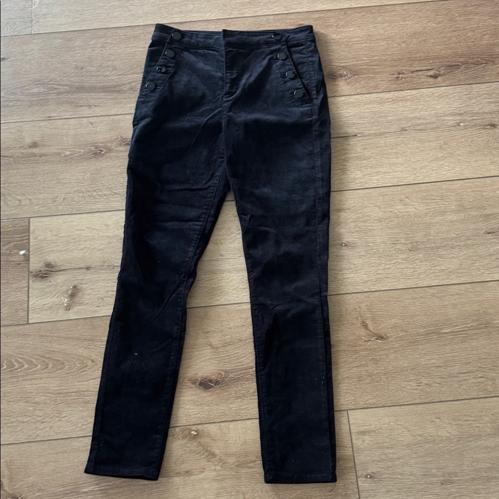Ann Taylor loft high rise faux velvet pant